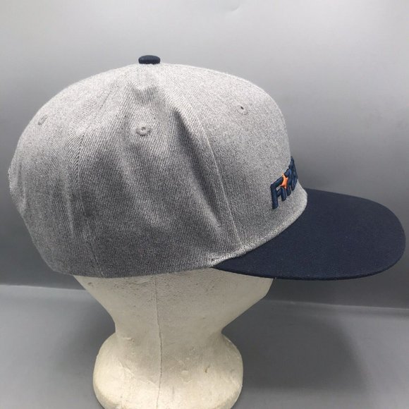 MENS BASEBALL CAP FIREPOWER PROMO HAT ONE SIZE FITS ALL GRAY SNAPBACK - Picture 4 of 7